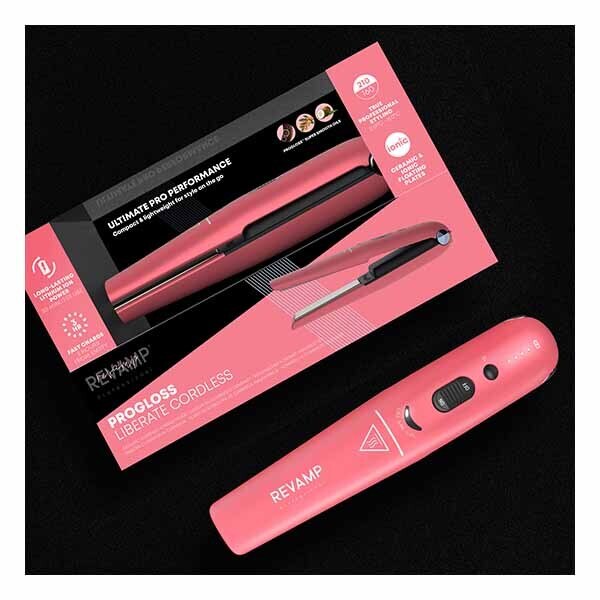 Revamp Progloss Cordless Compact Straightener - Pink Power GOODS Superdrug   