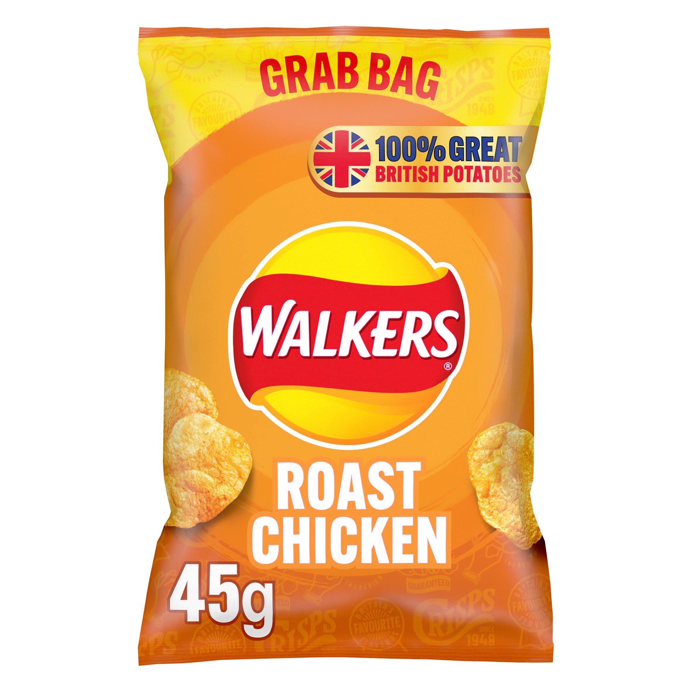 Walkers Roast Chicken Crisps 45g Sharing crisps Sainsburys   