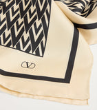 Valentino Garavani silk scarf V monogram (British brand)