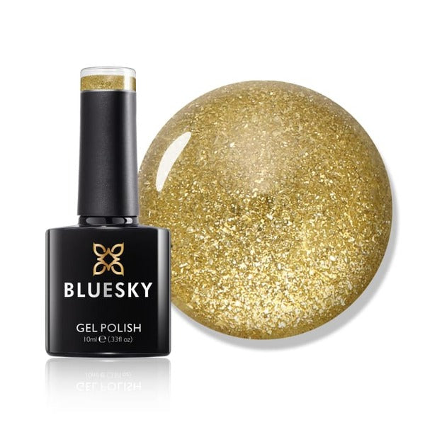 Bluesky gel nail polish Platinum Good As Gold - British product