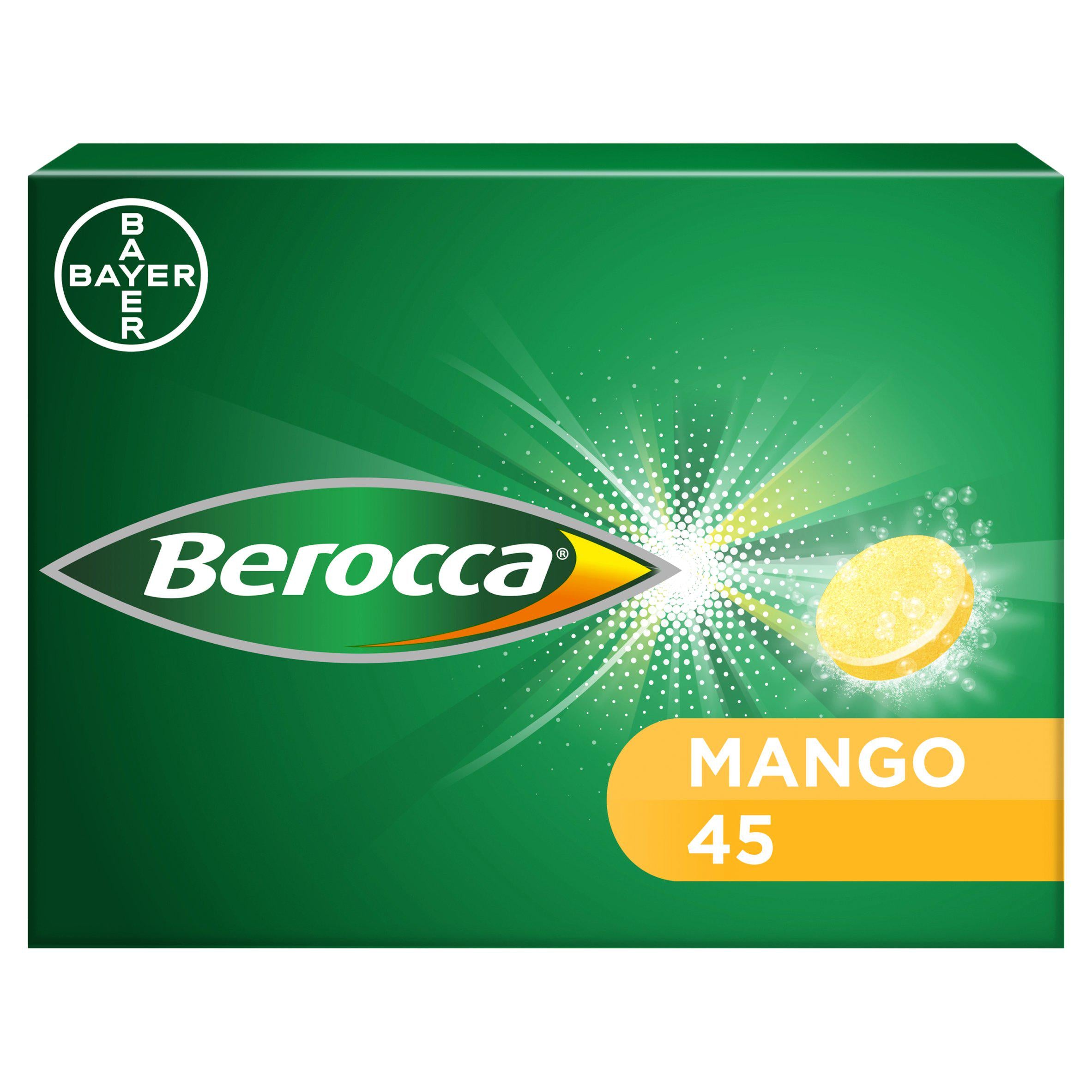 Berocca Mango Energy Vitamin Tablets x45 GOODS Sainsburys   