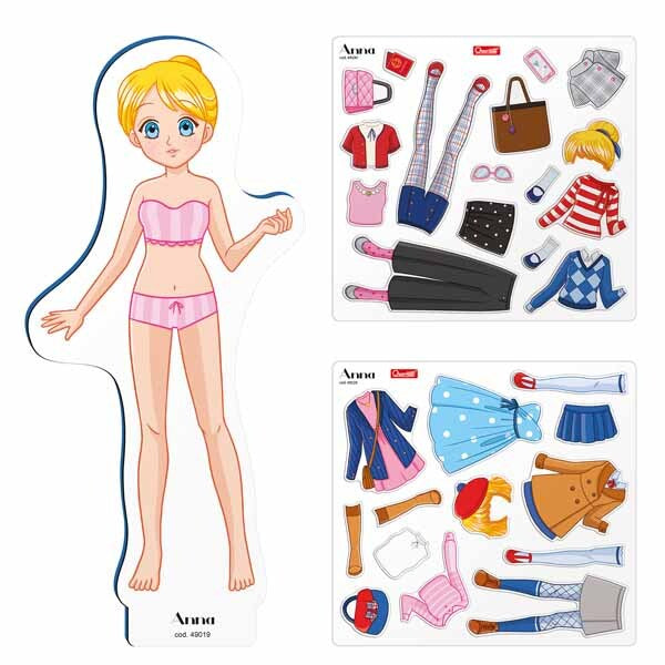 Quercetti magnetic fashion Anna dress up game, imported from the UK