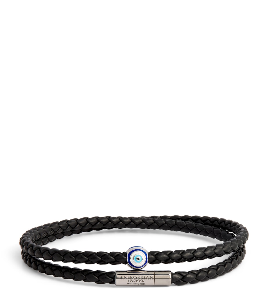 Tateossian recycled corn cable evil eye bracelet - British product