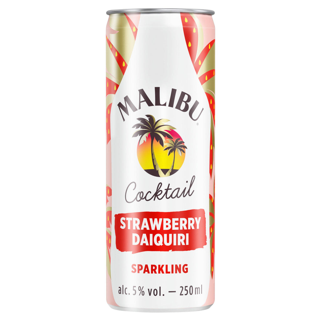 Malibu Cocktail Strawberry Daiquiri Sparkling 250ml