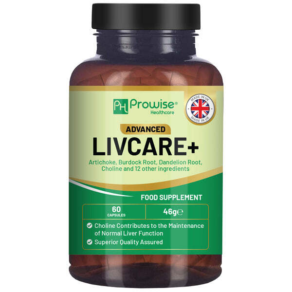 Prowise Advanced Livcare+ liver supplement 60 capsules, imported from the UK