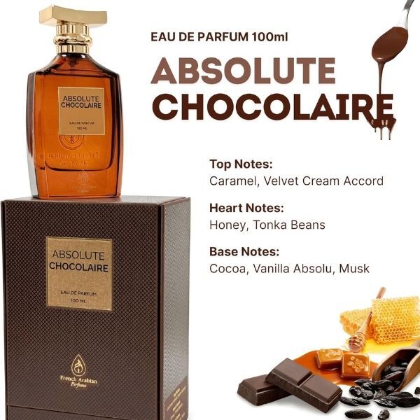 French Arabian Perfume Absolute Chocolaire unisex EDP 100ml, imported from the UK