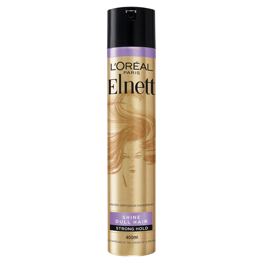 L'Oreal Elnett Infinite Shine Hairspray 400ml Paris Collection