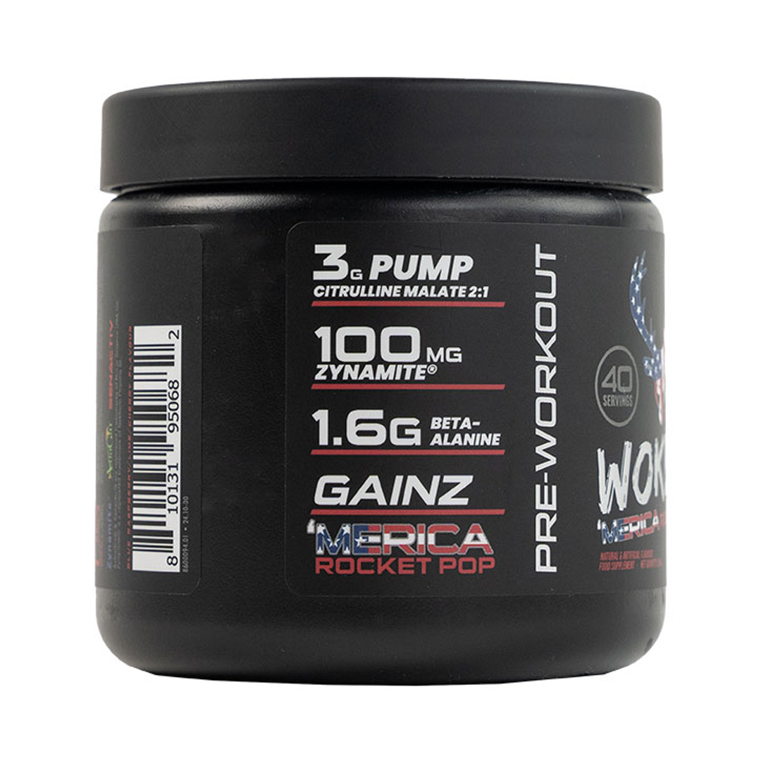 BuckedUp WokeAF Pre Workout Merica Raketenpop 260g