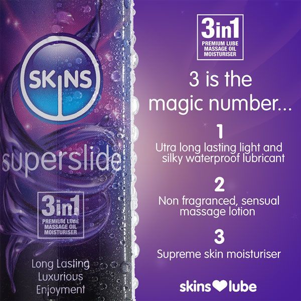 Skins Superslide Silicone Lubricant 130ml - British product