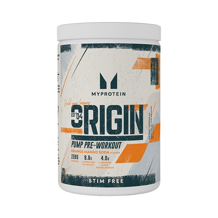 Origin Pre-Workout Stim Free Orange Mango Soda 600g