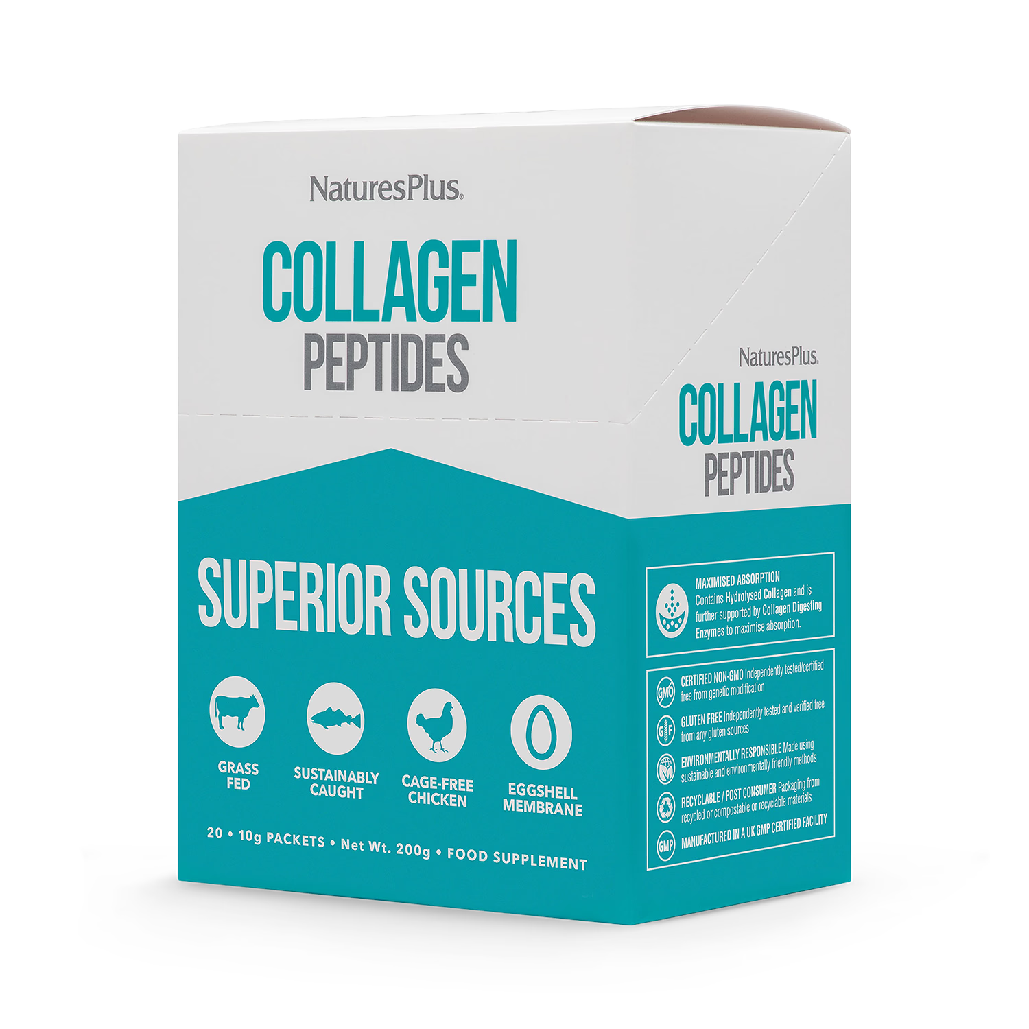 NaturesPlus collagen powder stick pack 20 sachets, UK version