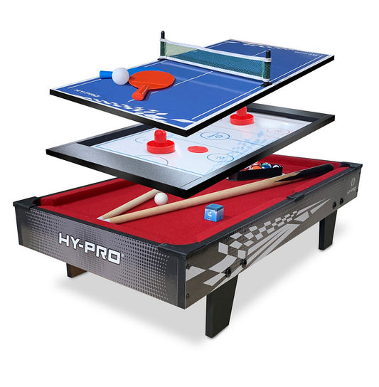 Hy-Pro 3in1 Table Top Multi Games Table (3+ Years) Kid's Zone ASDA   