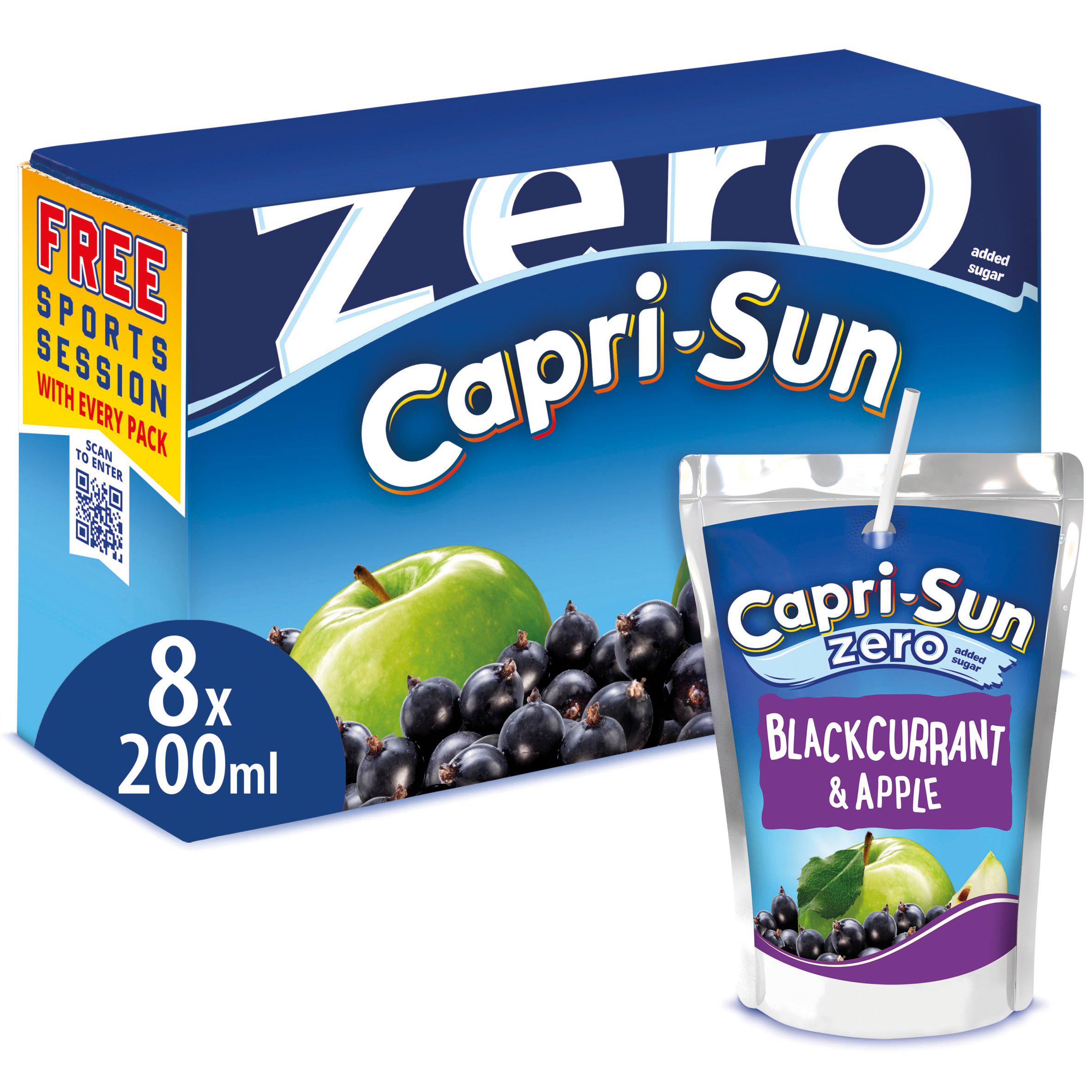 Capri-Sun Zero Blackcurrant & Apple 8x200ml All juice & smoothies Sainsburys   