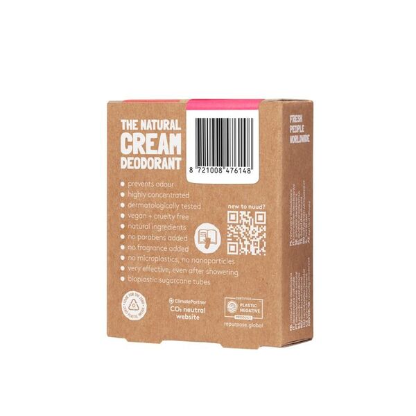 Nuud Natural, Vegan Deodorant - Smarter Pack-New Cream - 2x 20ml