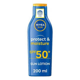 NIVEA SUN Suncream Lotion SPF 50+, Protect & Moisture, 200ml GOODS Superdrug   