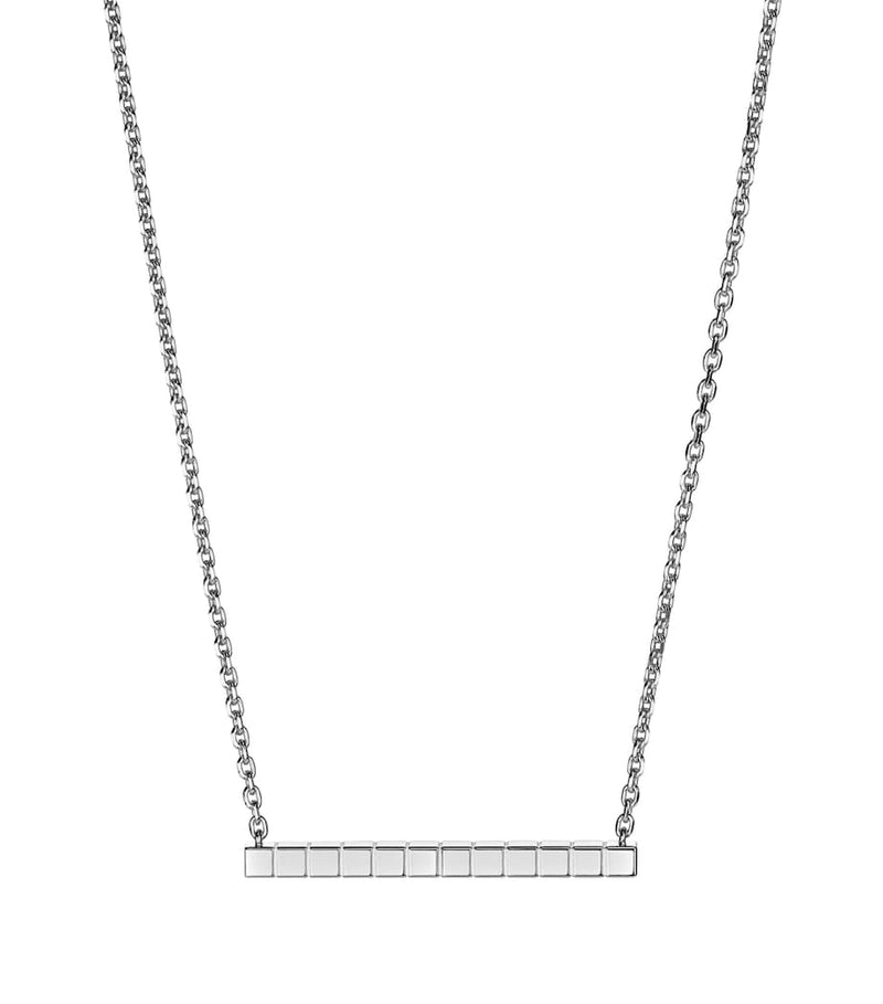 Chopard Ice Cube necklace 18kt white gold diamond (British brand)