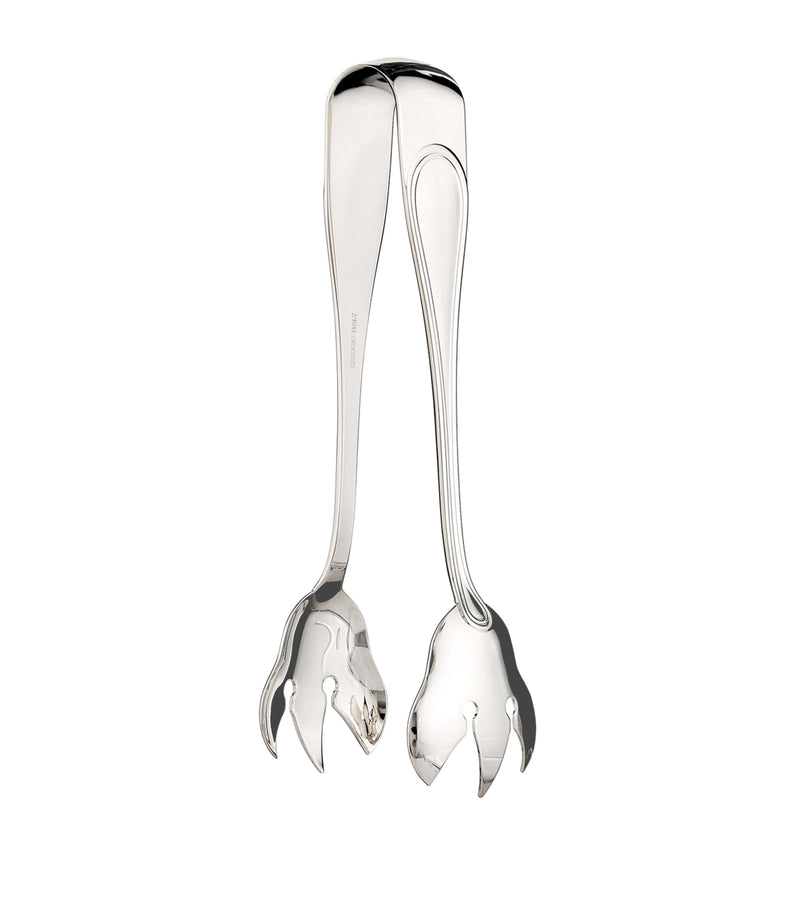 Greggio silver plated Georgian ice tongs, UK version