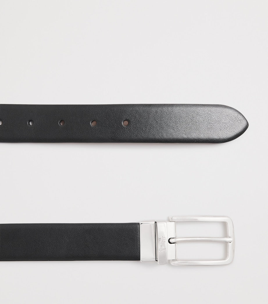 Harrods reversible leather belt black and brown - British product
