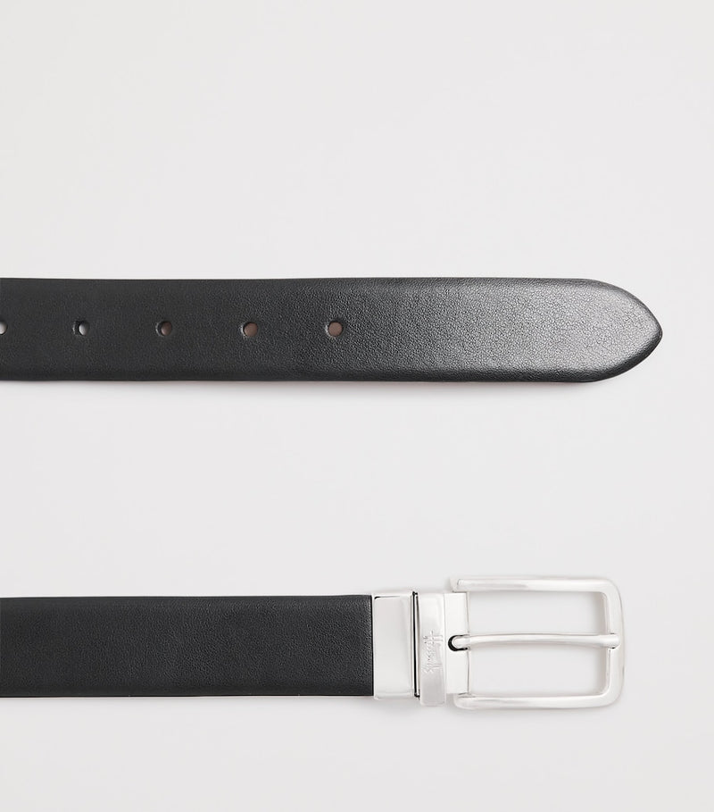 Harrods reversible leather belt black and brown - British product