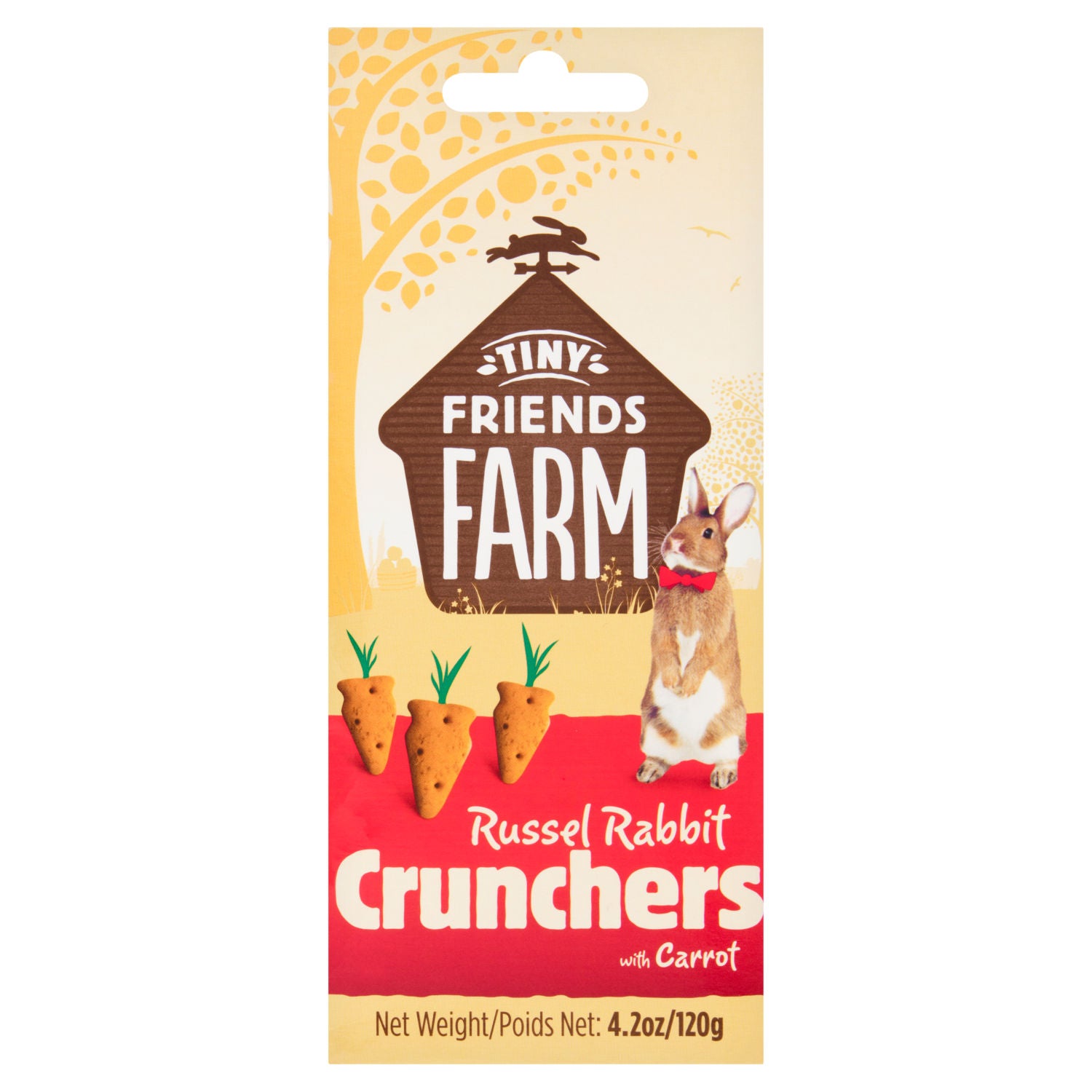Tiny Friends Farm rabbit crunchers carrot 120g, UK version