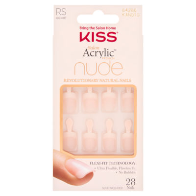 Kiss 28 real short nude false nails, UK version