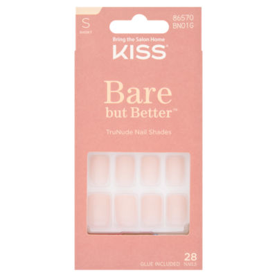 Kiss short artificial nails 28 piece - British product