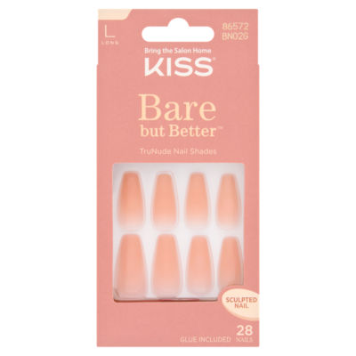 Kiss TruNude false nails 28 shades - British product