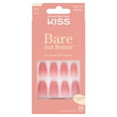 Kiss TruNade sculpted nail shades 28 medium (British brand)