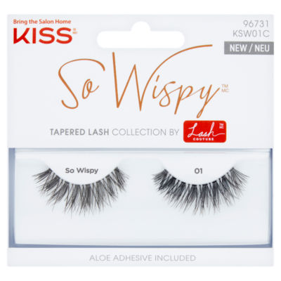 Kiss So Wispy tapered lash collection 01 - British product