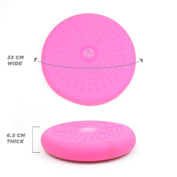 Phoenix Fitness wobble cushion Pink - British product