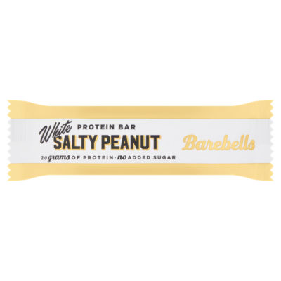 Barebells White Protein Bar Salty Peanut 55g, imported from the UK