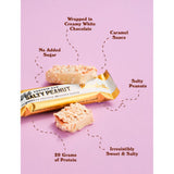Barebells White Protein Bar Salty Peanut 55g, imported from the UK