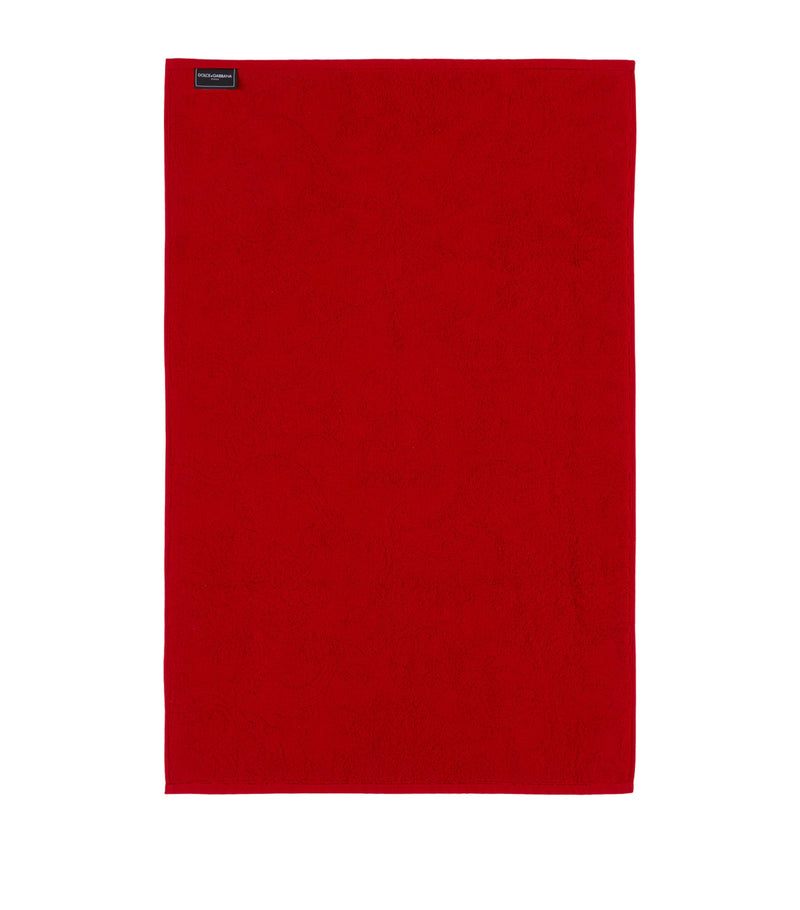 Dolce&Gabbana cotton jacquard bath mat 87cm x 54cm - British product