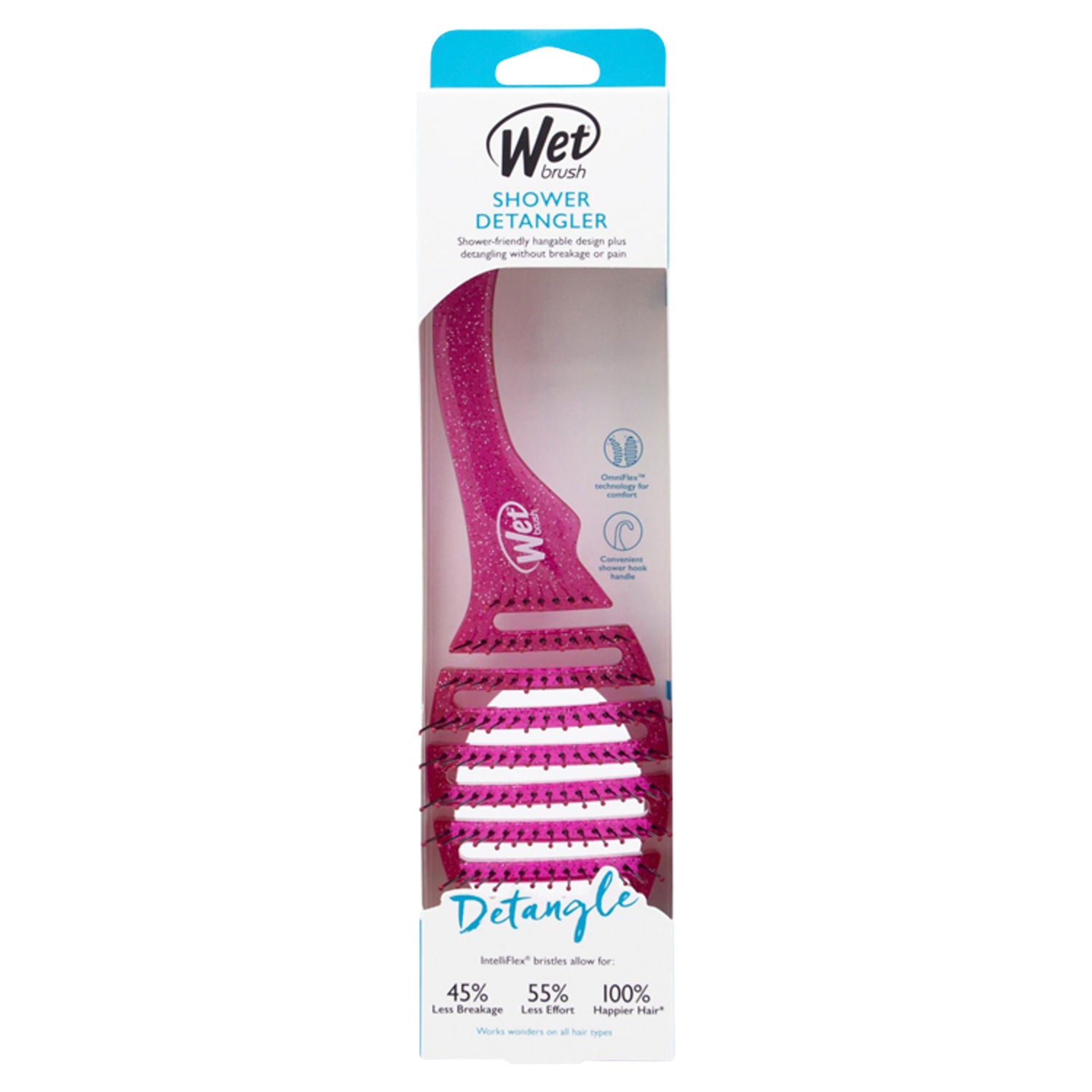 Wet Brush shower detangler brush Glitter - British product