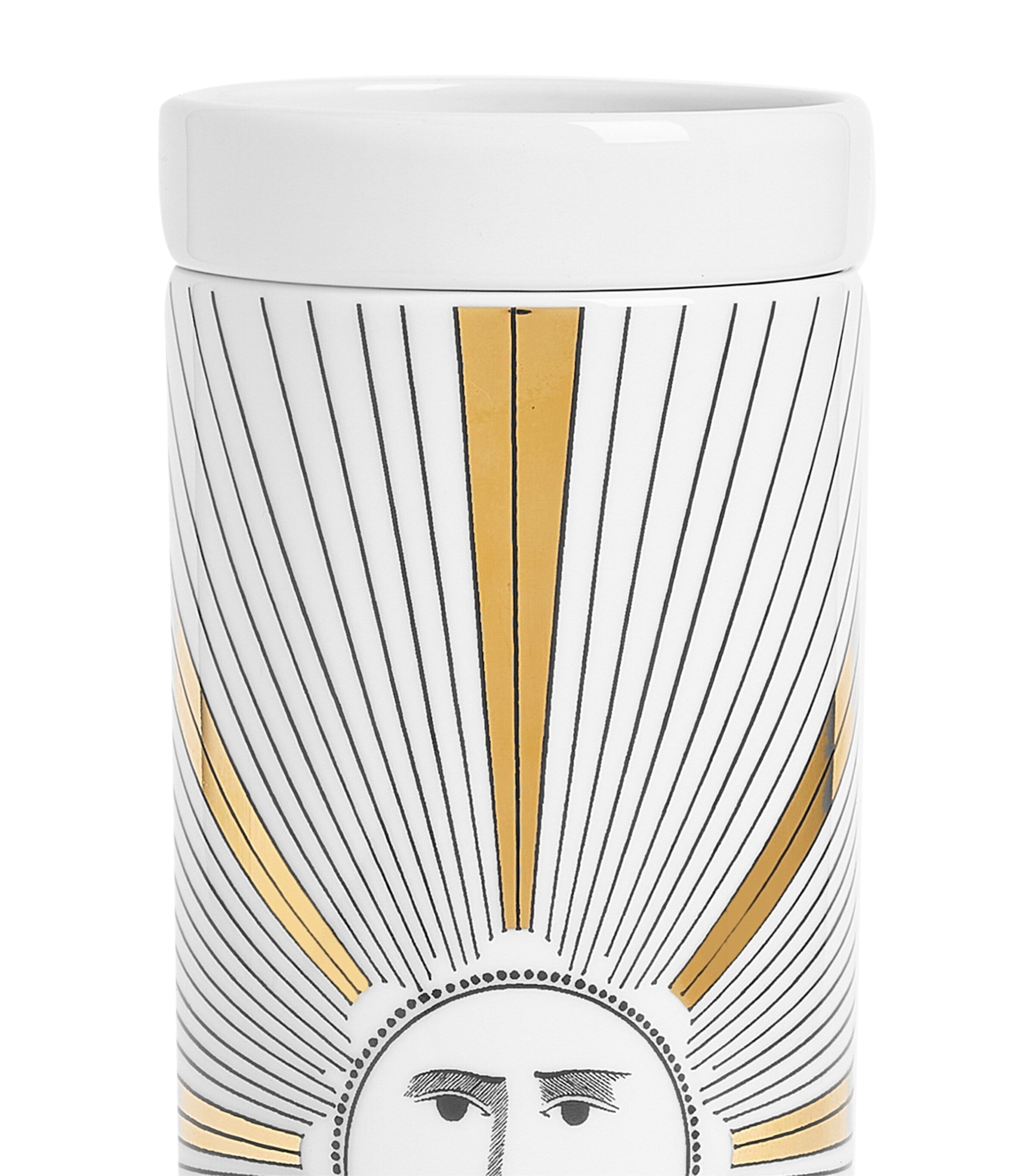 Fornasetti Tall Soli pillar candle 800g - British product