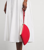 Carolina Herrera Consuelo leather clutch bag - British product