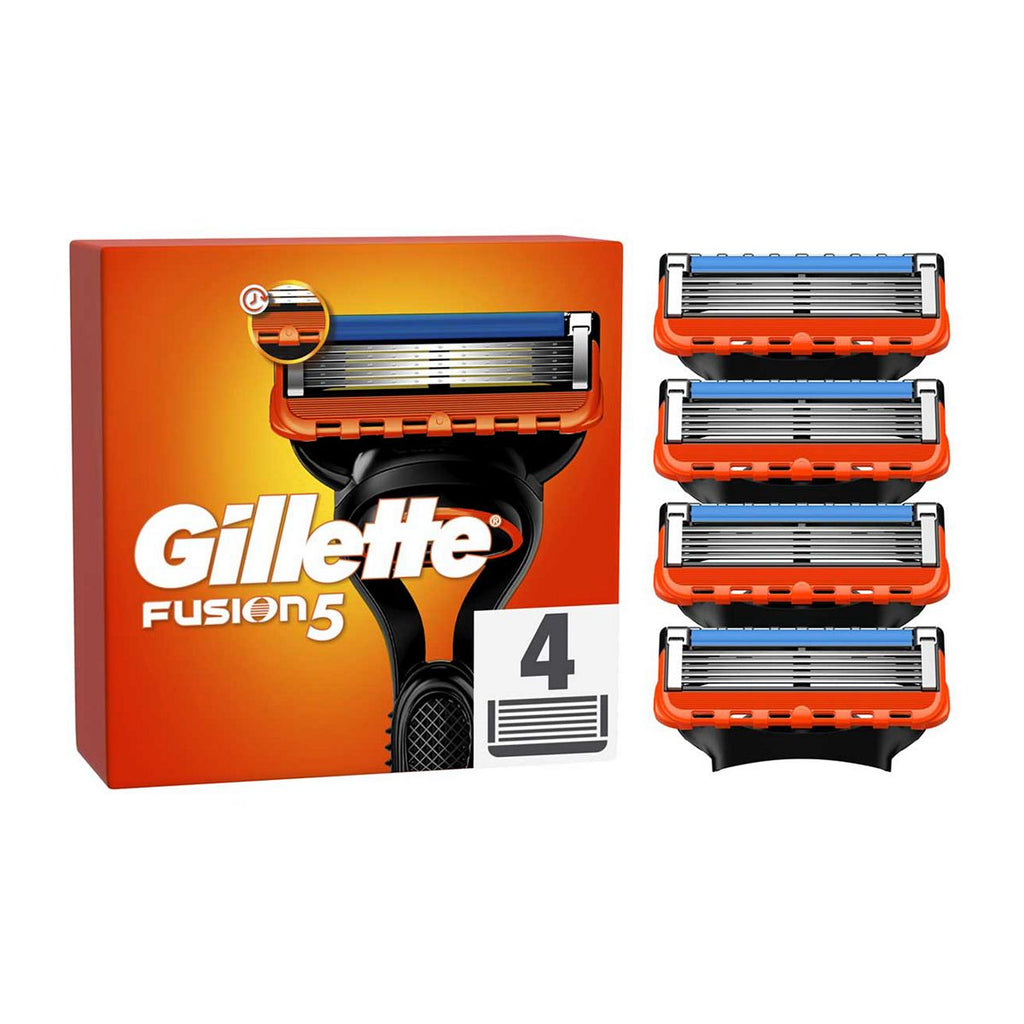 Gillette Fusion5 Razor Refills For Men, 4 Razor Blade Refills