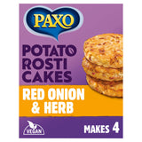 Paxo Potato Rosti Cakes Red Onion & Herb 120g GOODS ASDA   