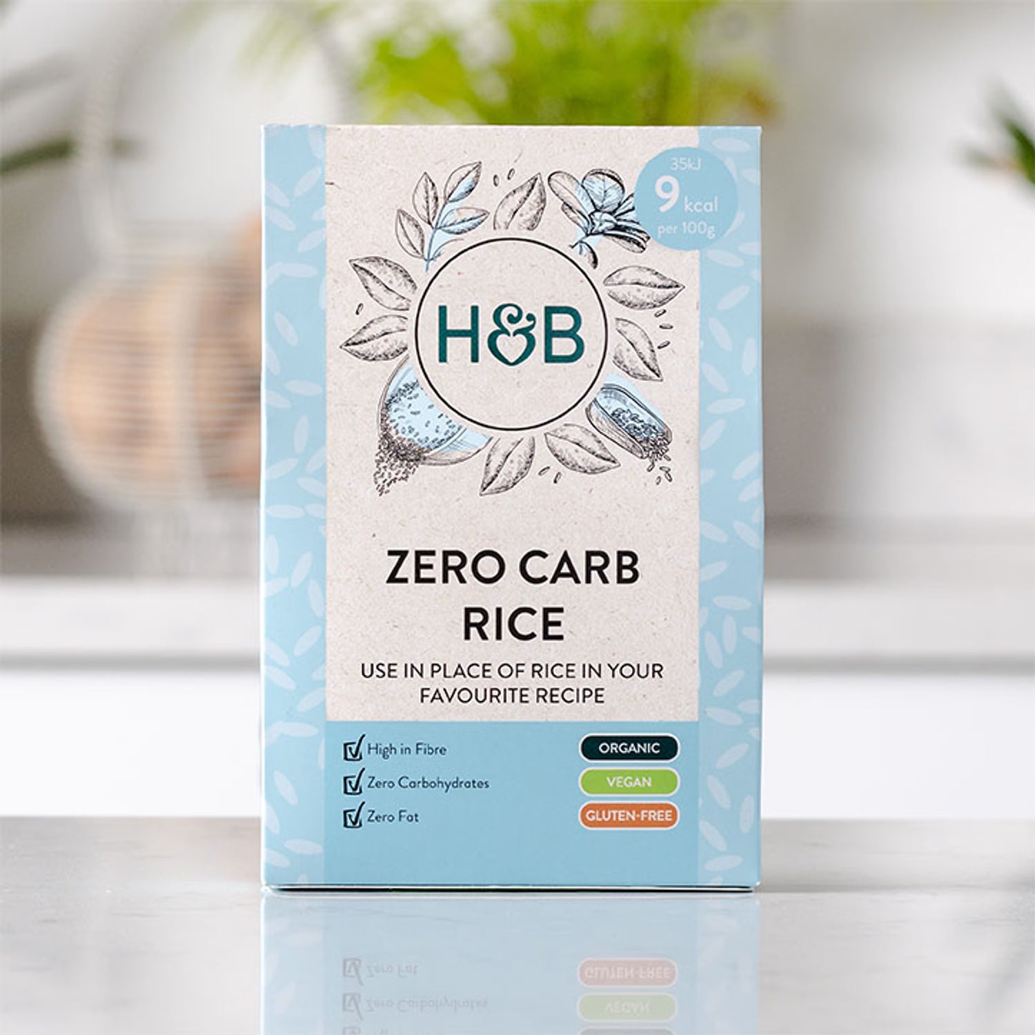 Holland & Barrett Zero Carb Rice Alternative 270g pack, UK version