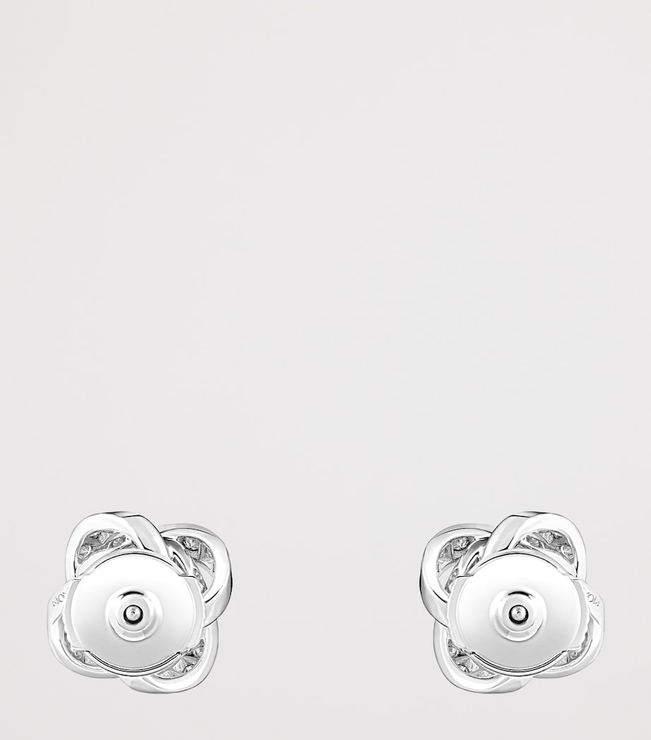 Boucheron Pivoine stud earrings white gold diamond - British product