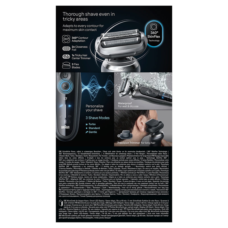 Braun Series 7 electric shaver (British brand)