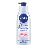 Nivea Body Lotion Cherry Blossom & Jojoba Oil Fast Absorbing Body Care ASDA   