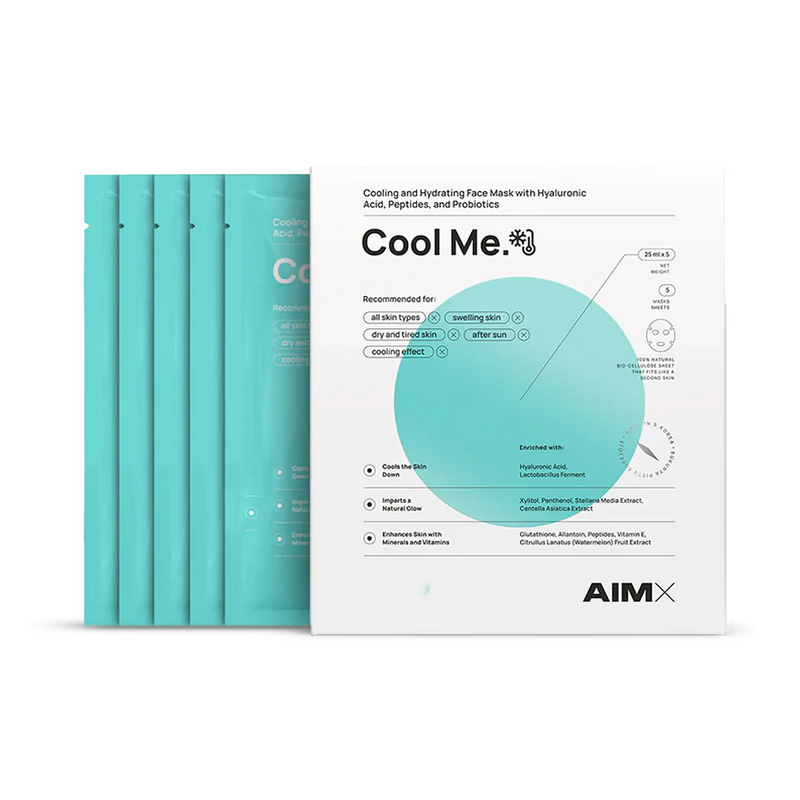 Aimx Cool Me probiotic sheet mask 25ml, UK version