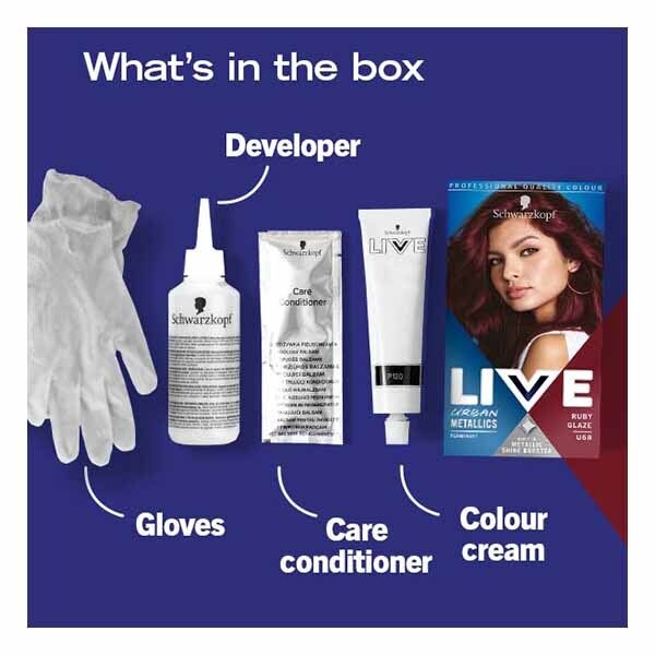 LIVE Urban Metallics Permanent Red Hair Dye Ruby Glaze GOODS Superdrug   