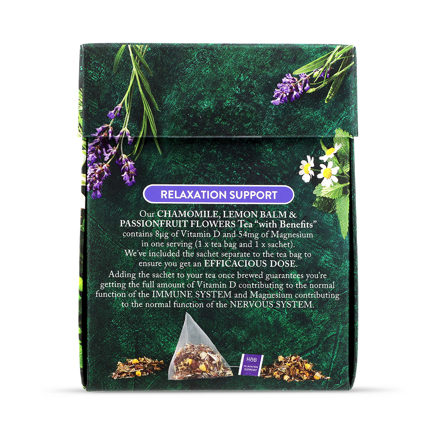 Holland & Barrett Relaxation Support Tea 10 Tea Bags, UK version