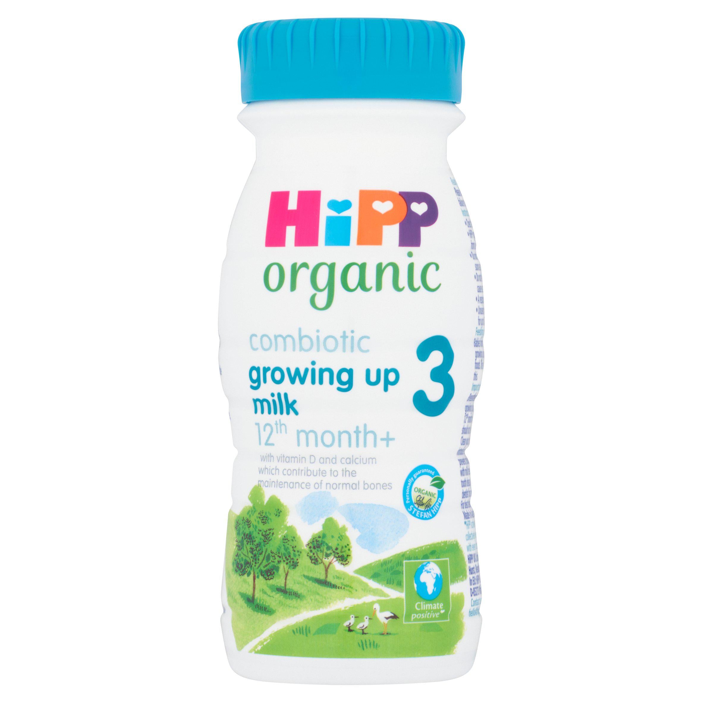 HiPP Organic 3 Growing Up Baby Milk Ready To Feed Liquid Formula From 12 Months 200ml GOODS Sainsburys   