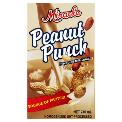 Miracle Peanut Punch milk drink 240ml, imported from the UK