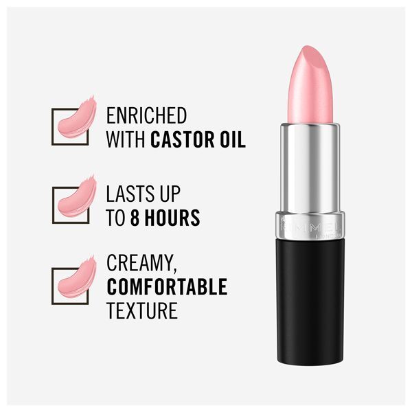 Rimmel Lasting Finish Shimmer Lipstick 904 Pink Frosting GOODS Superdrug   