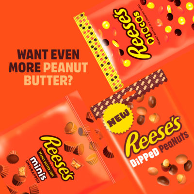 Reese's Pieces Peanut Butter In a Crunchy Shell