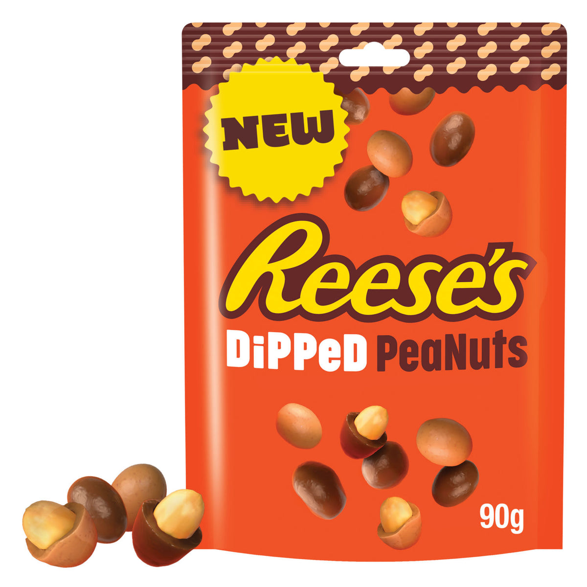 Reese's Dipped Peanuts 90g sharing bag, imported from the UK